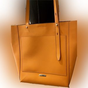 Rebecca Minkoff bright orange shoulder bag/tote